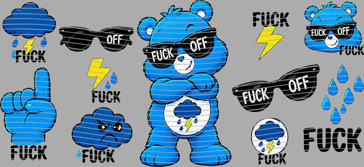 16oz Care Bears-Be-301